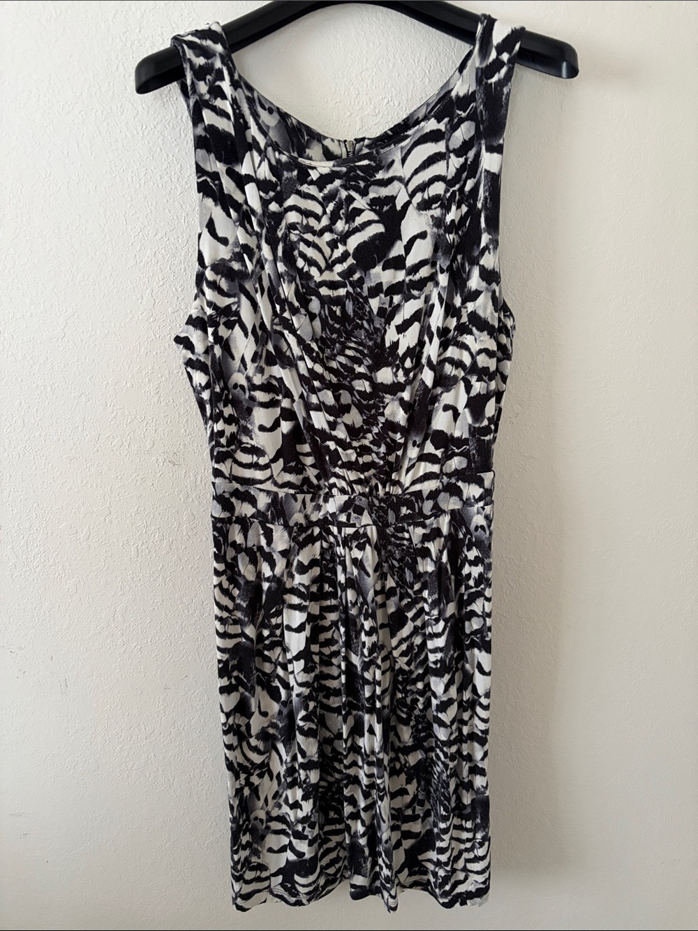 Tart Black and White Printed Tank Dress